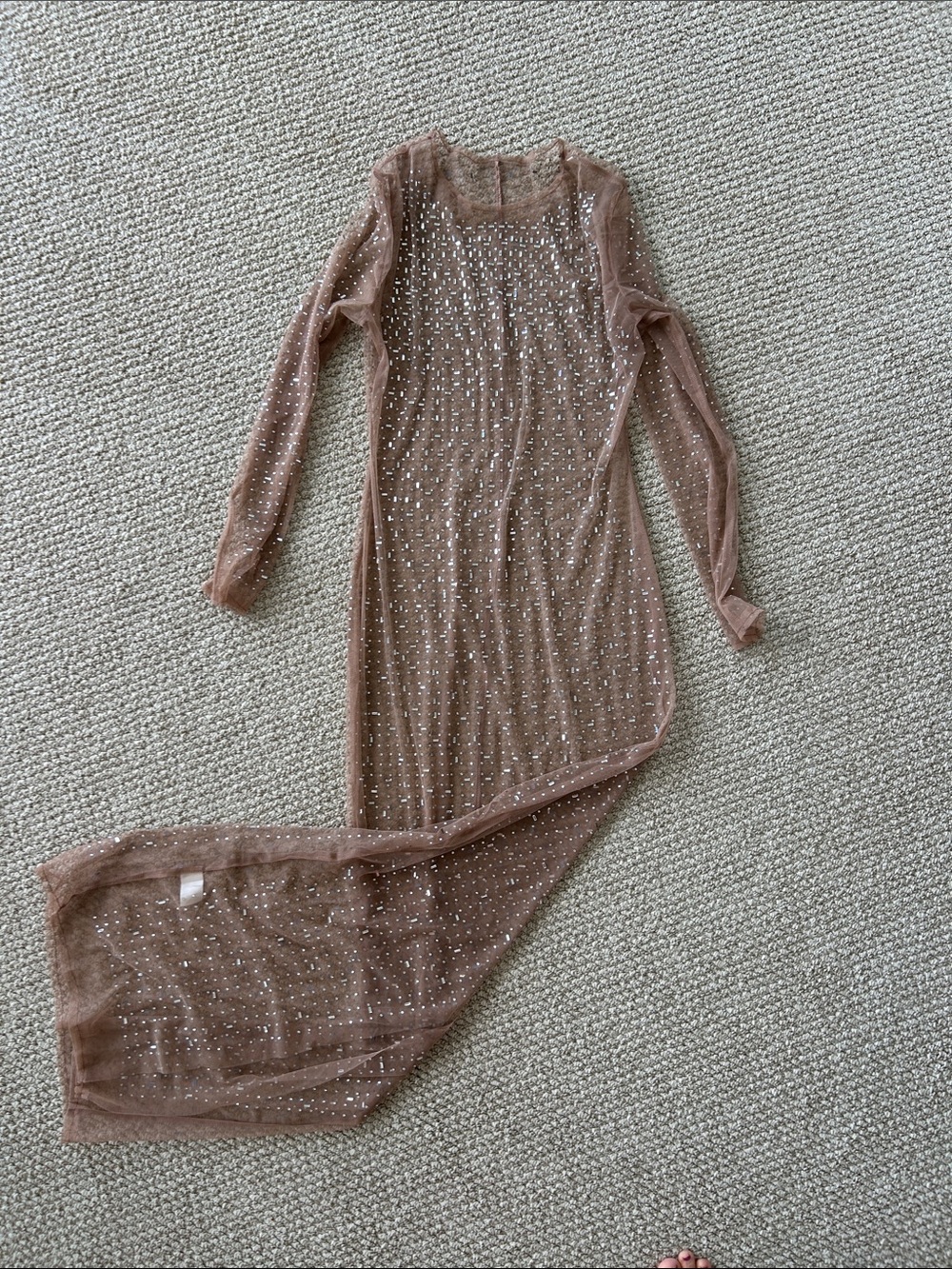 Sheer dress or dress cover